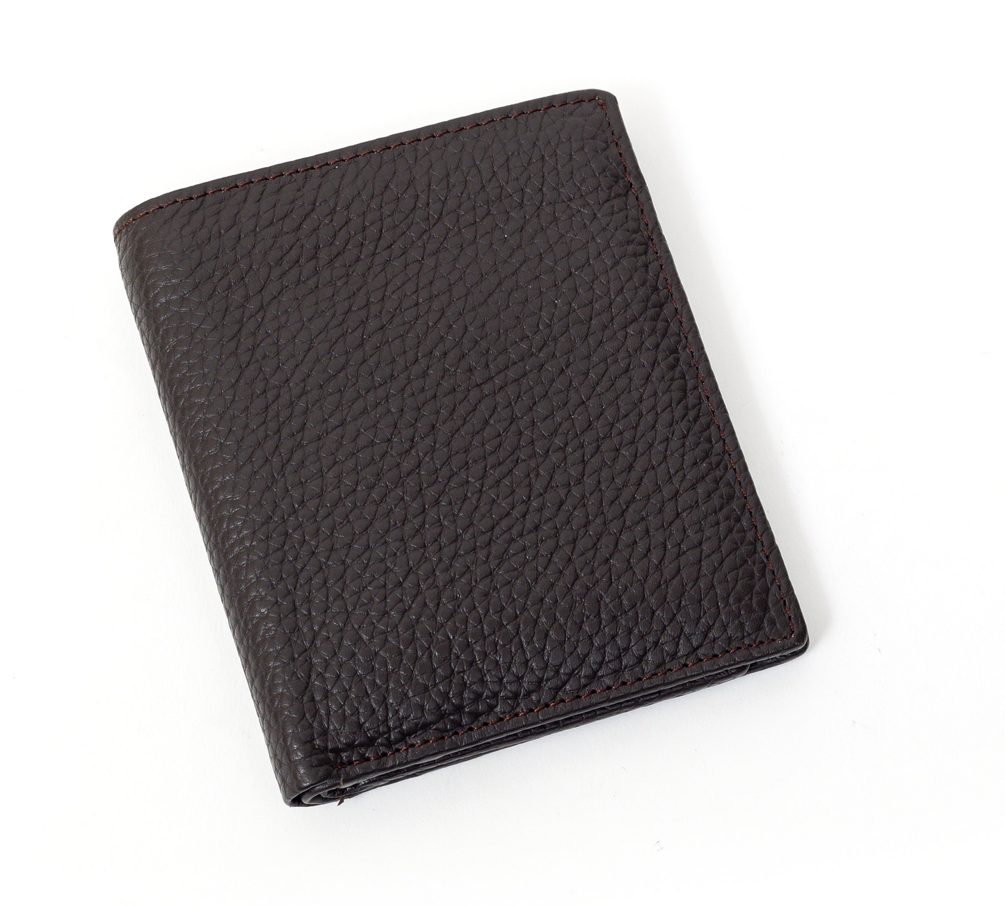 Y, the brown credit card wallet.