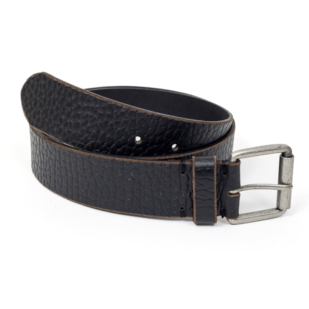 Trend, single sided black fashion belt for men.
