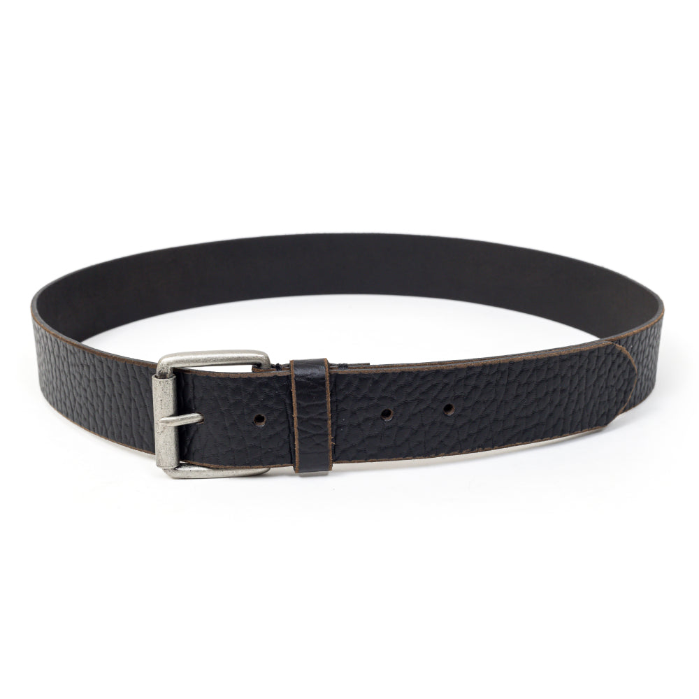 Trend, single sided black fashion belt for men.