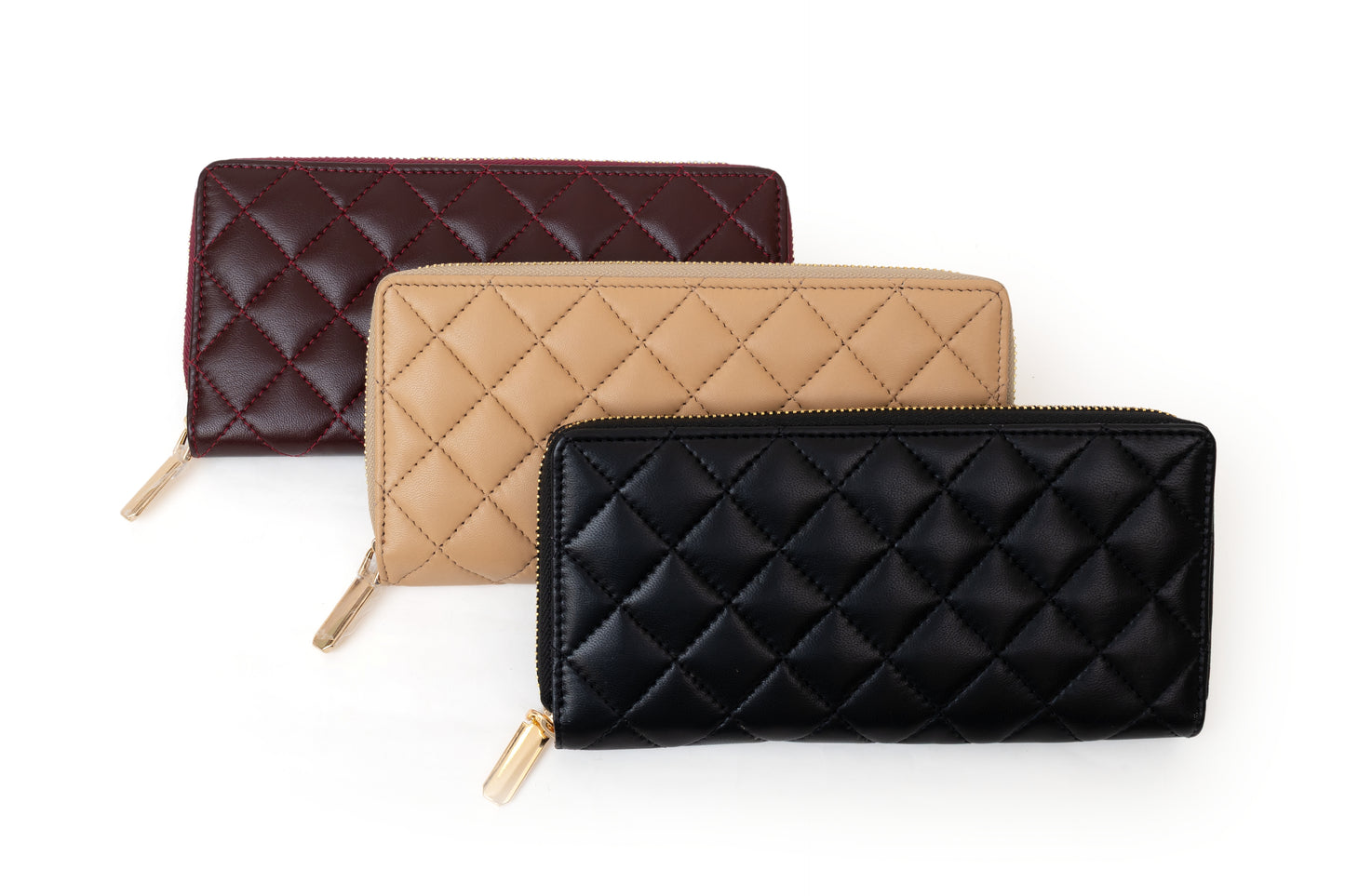 Zip around ladies leather wallet.