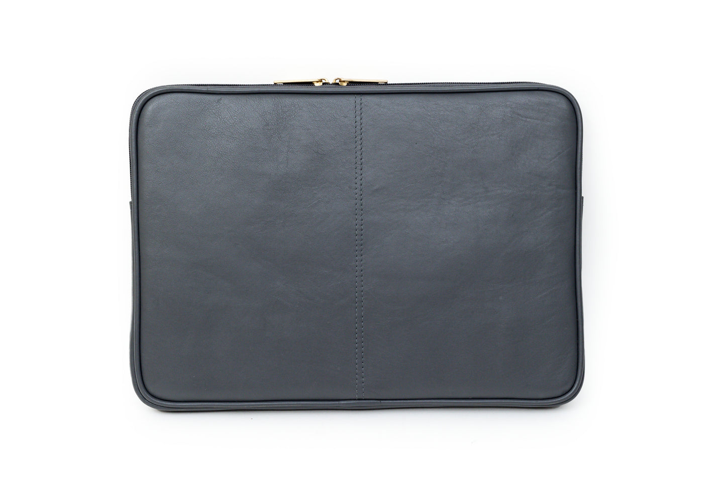 Unisex leather laptop case for corporate gifting.