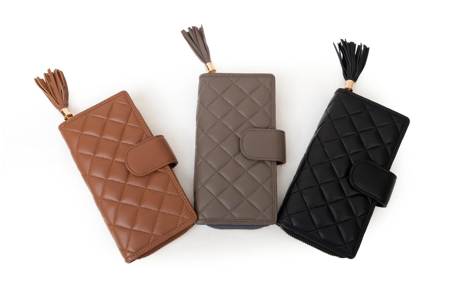 L & M Quilt, fashion leather ladies wallet.