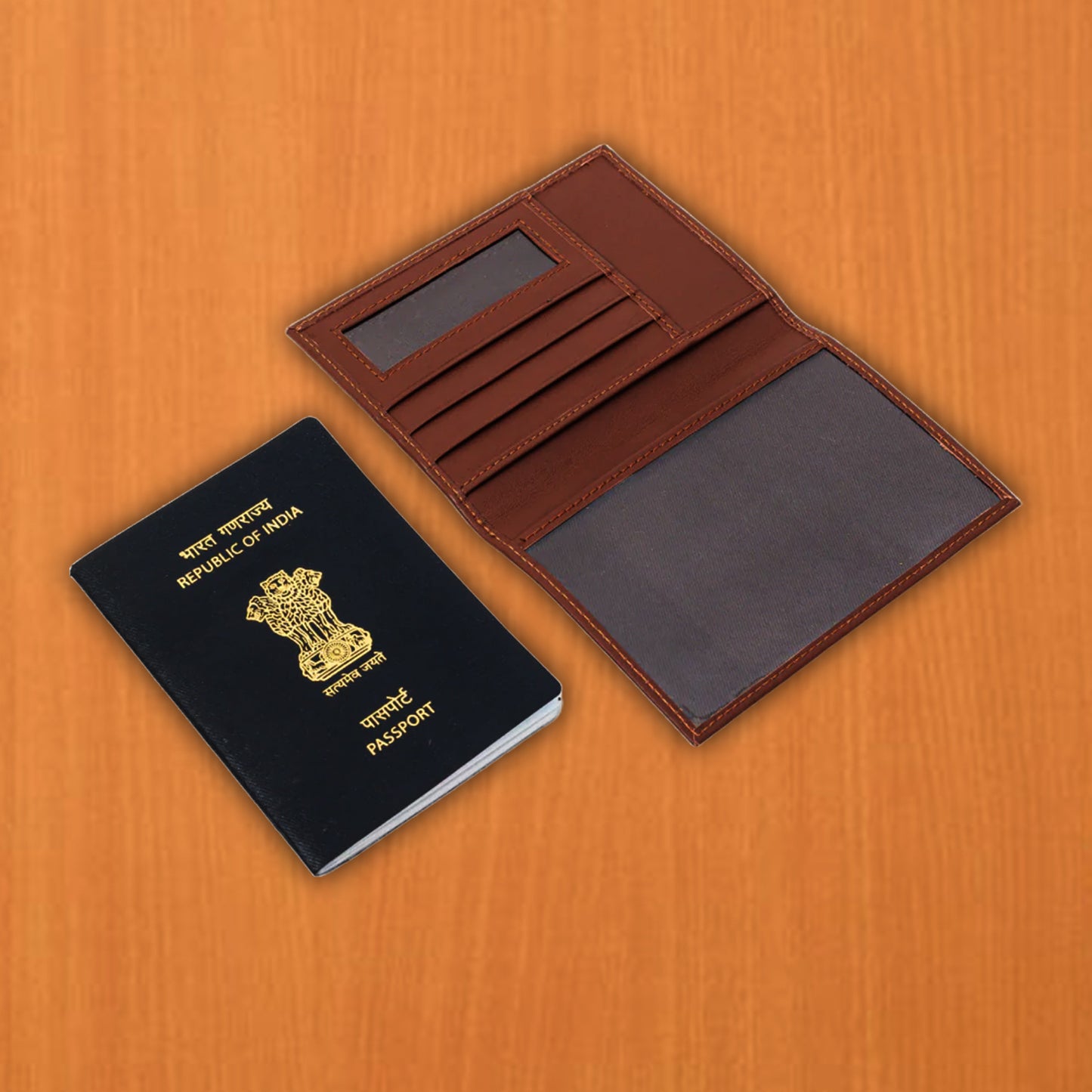 The 102, Leather Passport Cover.
