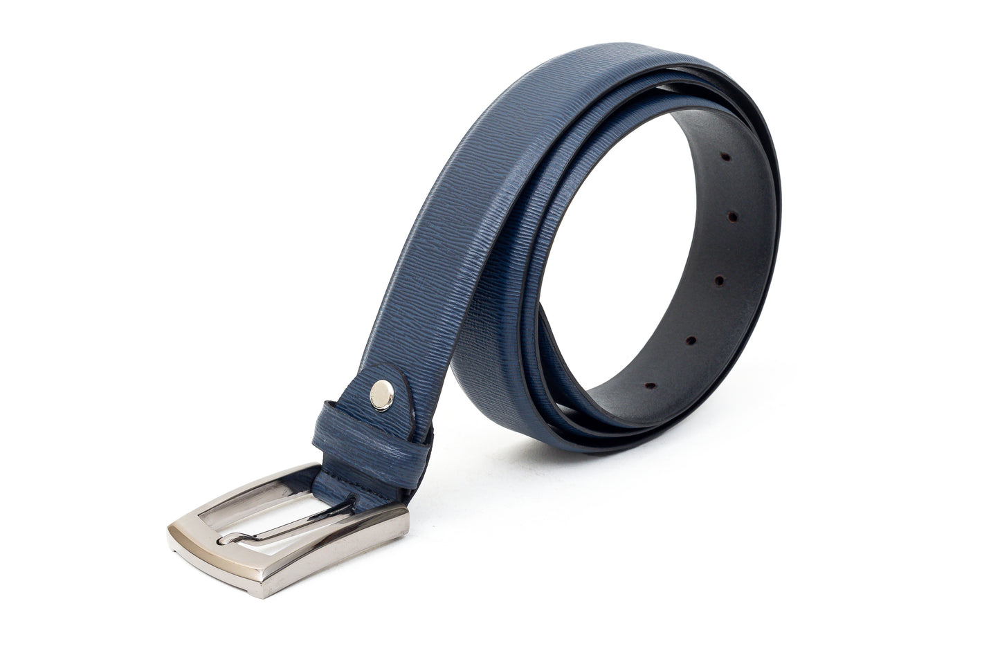 Blue, the leather belt.