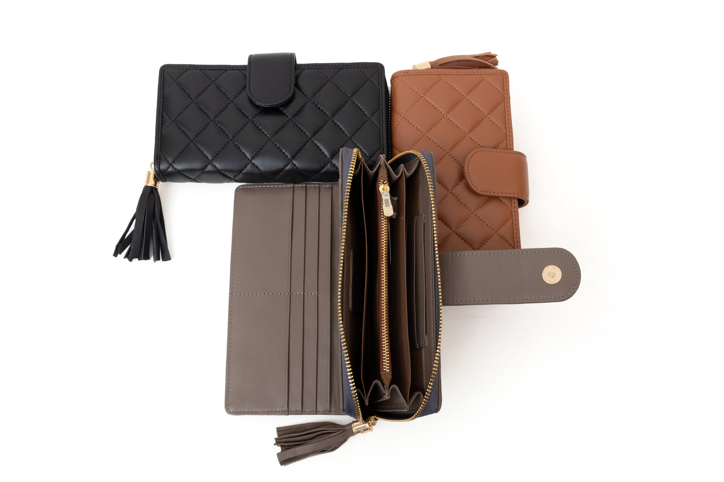L & M Quilt, fashion leather ladies wallet.