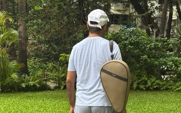 The Padel & Pickle Ball Cover in Genuine Leather.