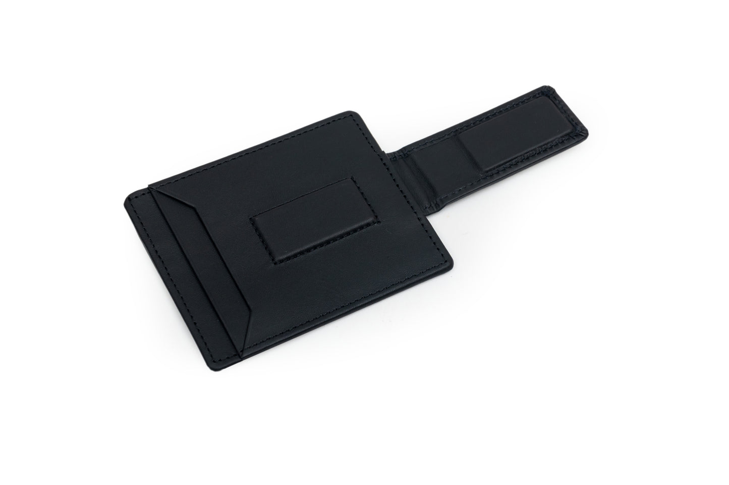 Aqua, the money clip card holder in softy leather.