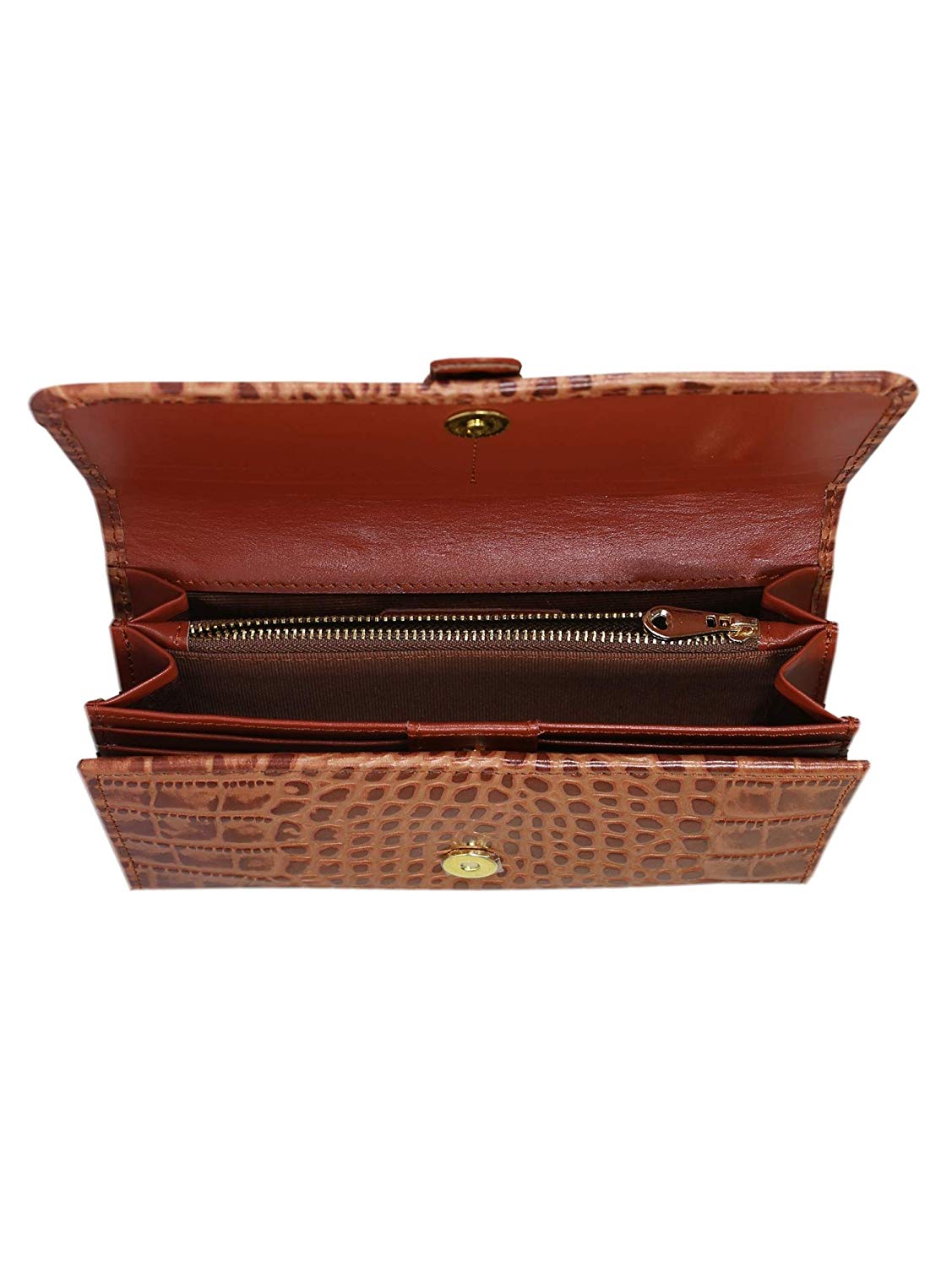 The Vida, tan croco wallet.