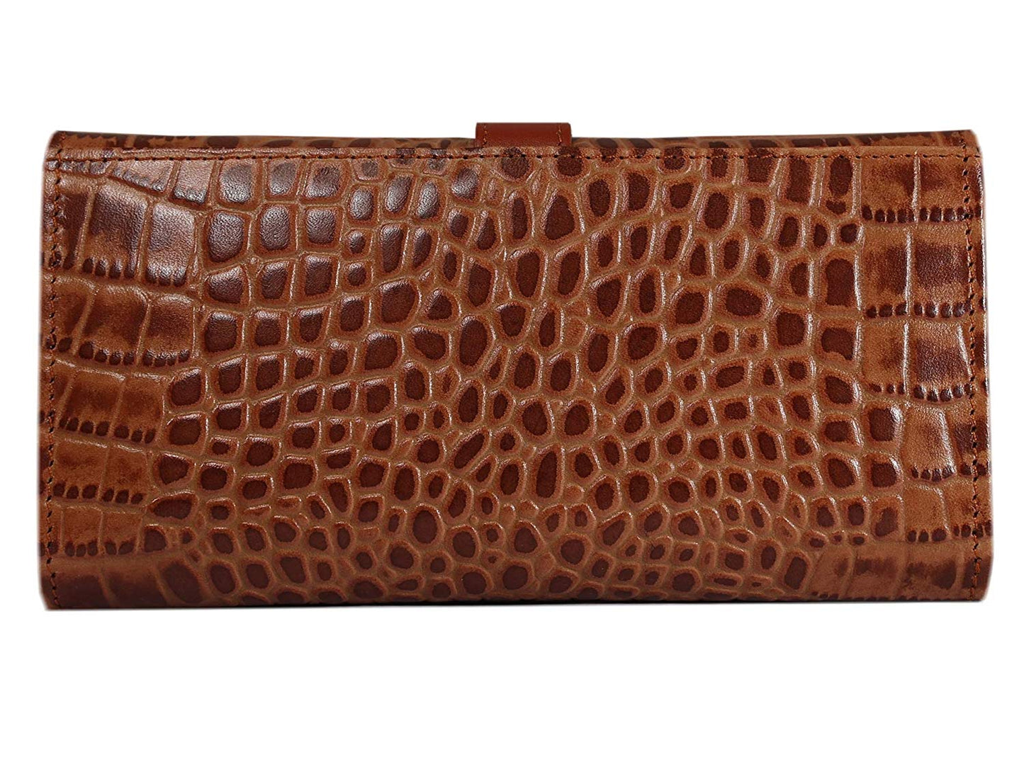 The Vida, tan croco wallet.