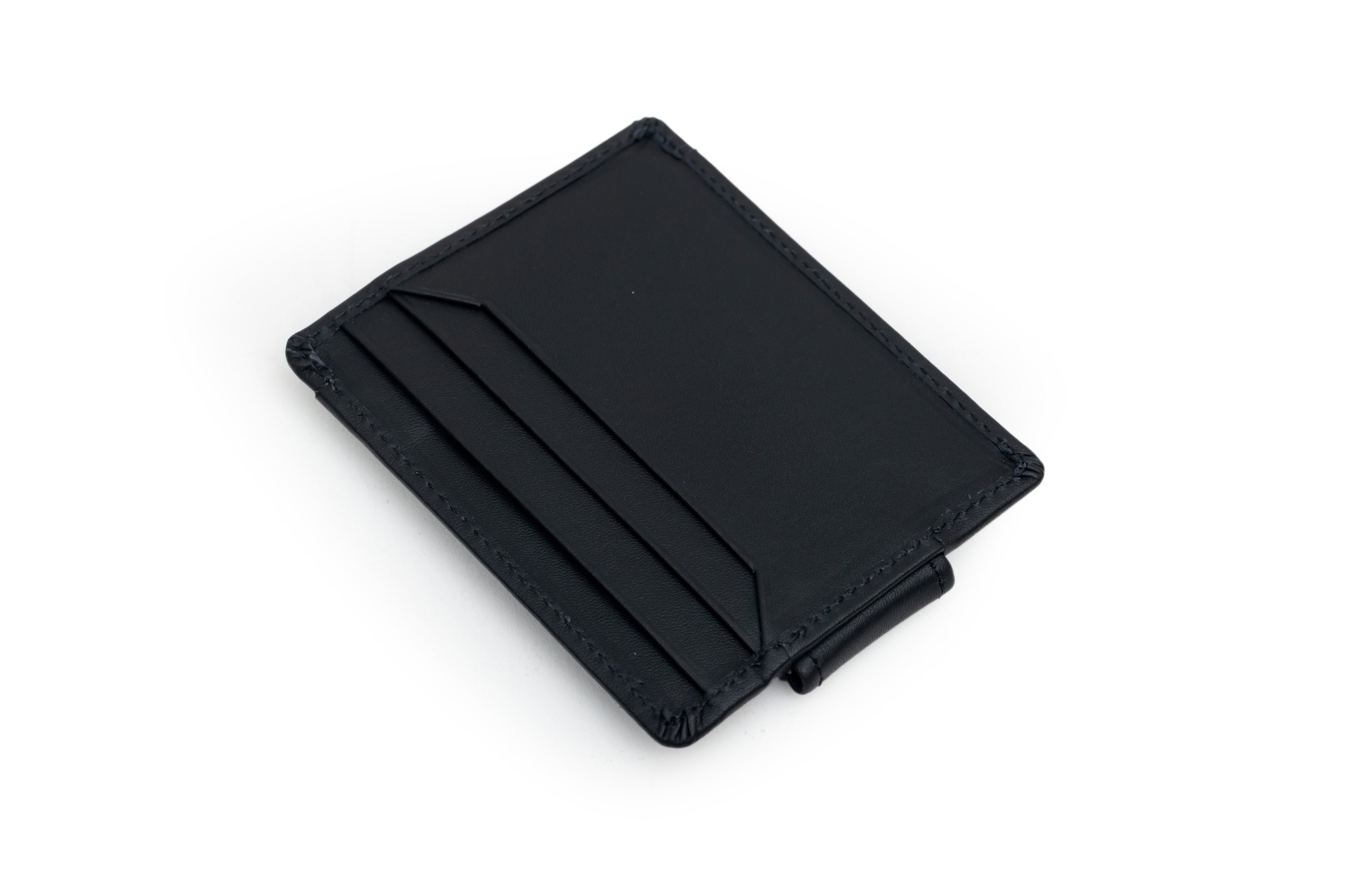 Aqua, the money clip card holder in softy leather.