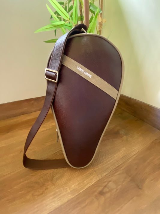 The  Padel & Pickle Ball Cover in Genuine Leather.