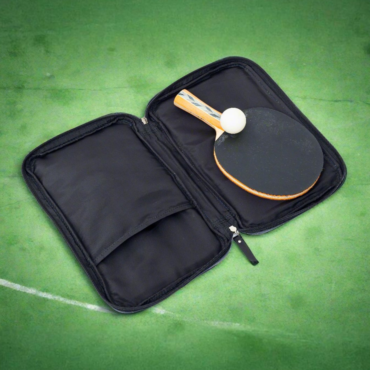 The Unisex Leather Table Tennis Racket Cover.