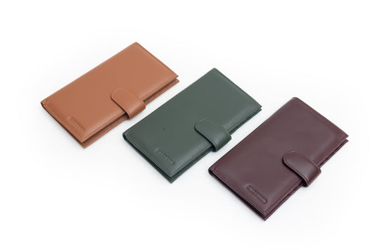 Unisex Passport Leather Travel Wallet.