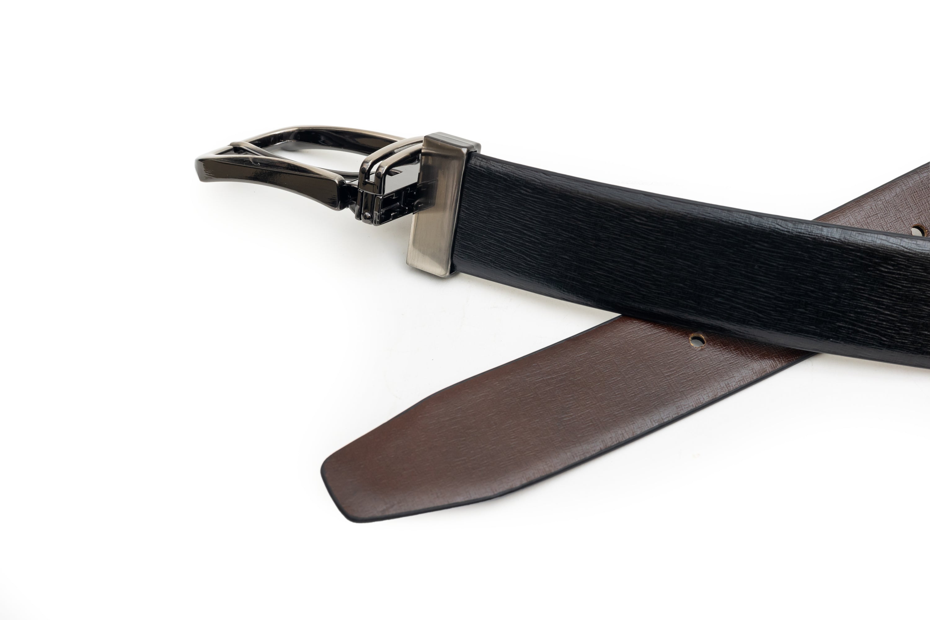 Charm, the black with brown reversible belt.