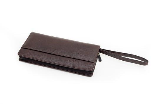 Unisex zippered travel case for corporate gifting.